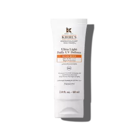 A 30ml bottle of Kiehl’s Ultra-Light Daily UV Defense against a white background.
