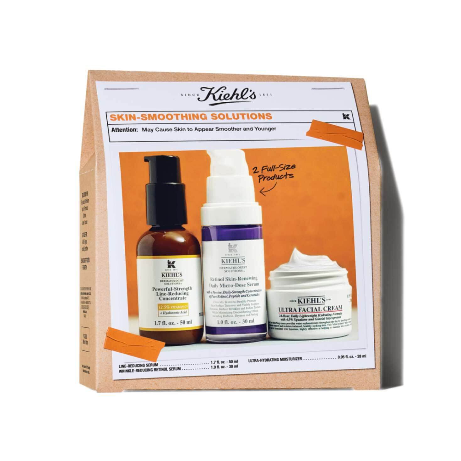 Cilt Duzgunleştirici Cozumler, Powerful-Strength Line-Reducing Concentrate Tam Boy, Retinol Skin-Renewing Daily Micro-Dose Serum Tam Boy, Ultra Facial Cream Seyahat Boyu