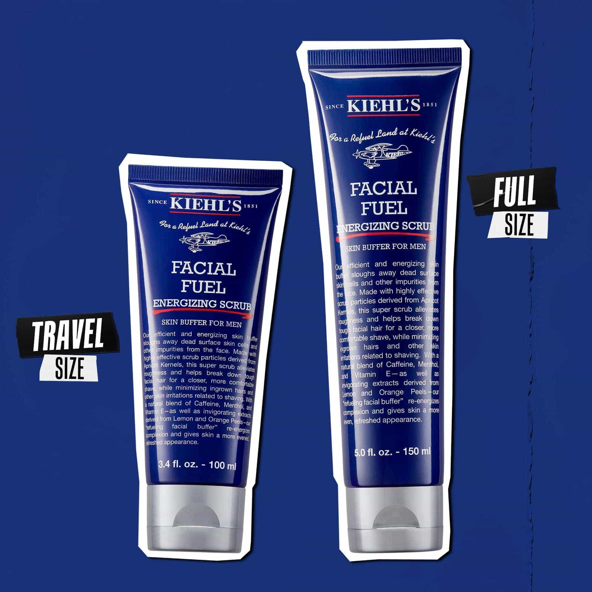 Grouping of Kiehl’s bestselling products: Retinol Skin-Renewing Serum, Creamy Eye Treatment with Avocado, Ultra Facial Cream, and Rare Earth Deep Pore Cleansing Masque. Text reads: "SHOP OUR BESTSELLERS."