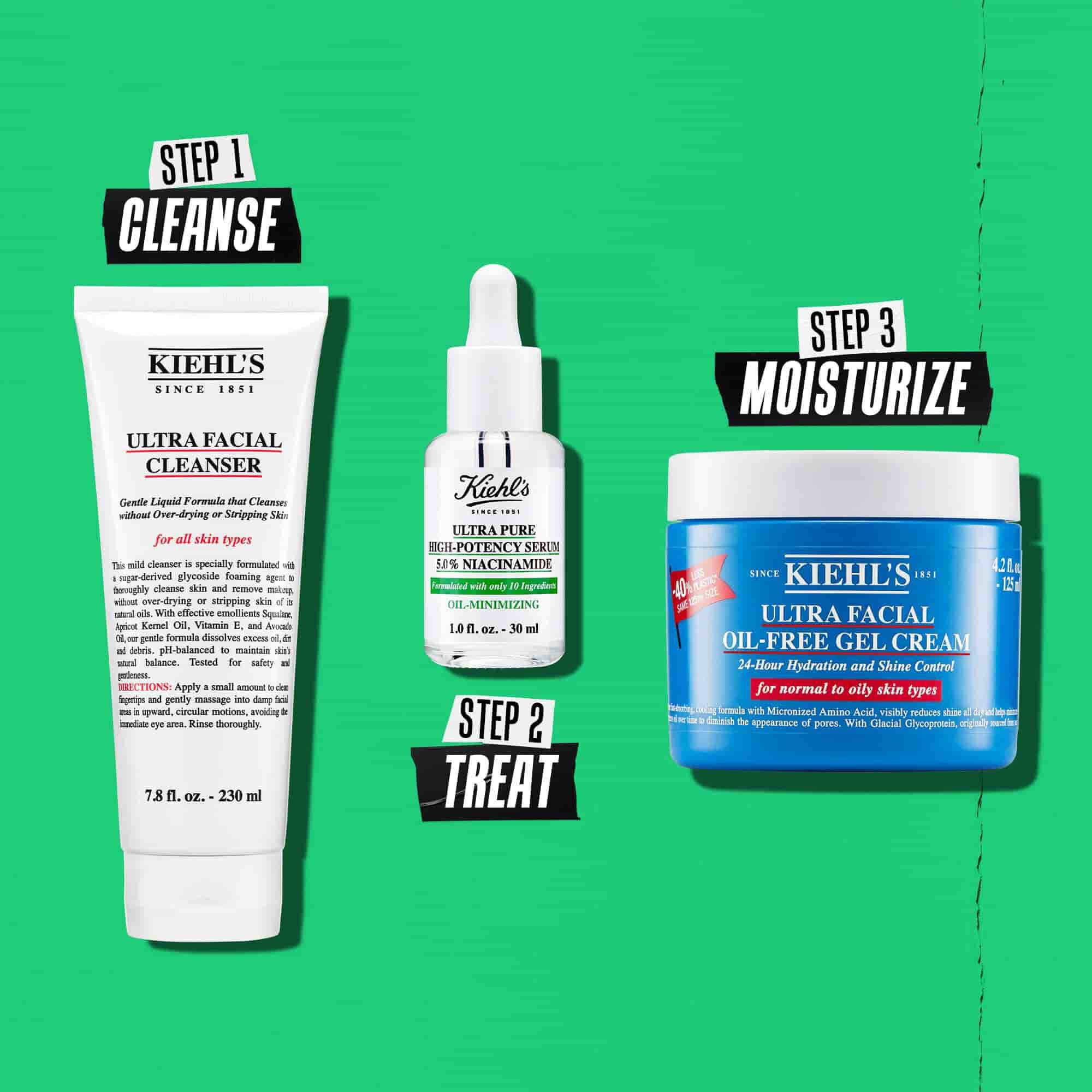 Kiehl's Ultra Pure Yuksek Potensli Serum rutin illustrasyonu