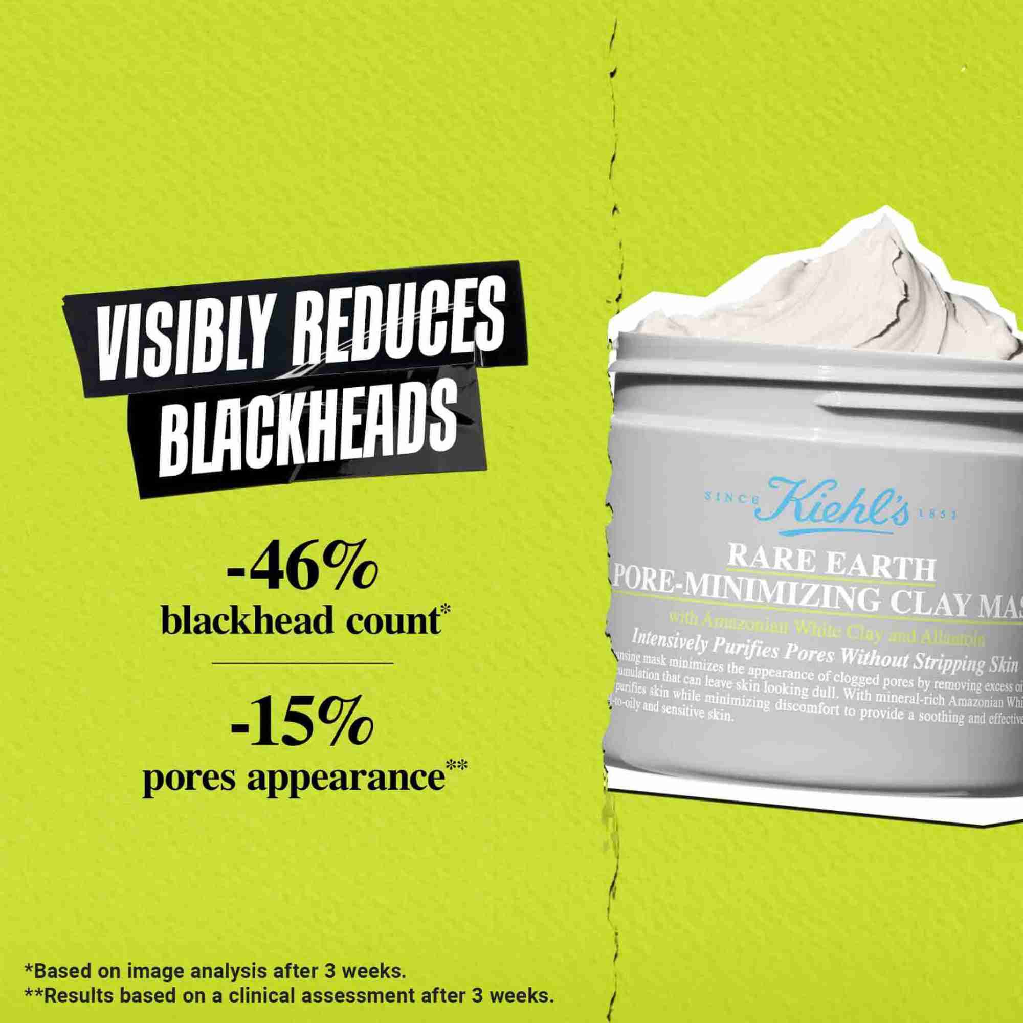 Rare Earth Cleansing Masque targets 5 dimensions of pore cleansing: Size, Color, Shine, Depth, Clogs