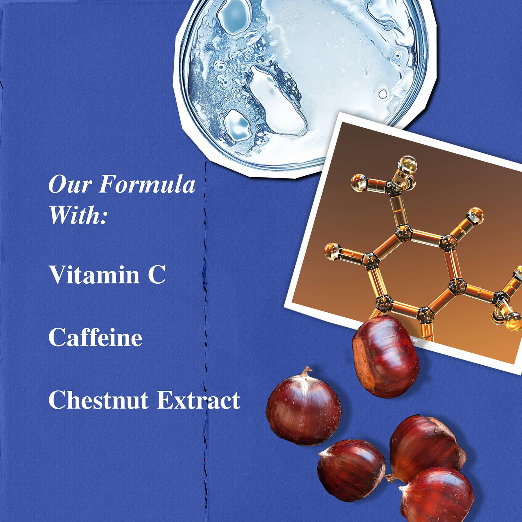 Facial Fuel Energizing Moisture Treatment for Men ingredients- Vitamin C, Caffeine, Chestnut Extract