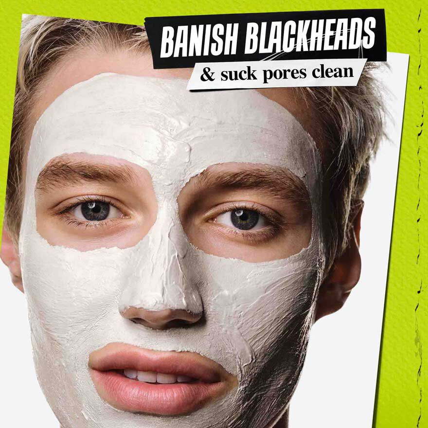 Model with Kiehl's Rare Earth Cleansing Masque applied to face – Cleanse pores in just 10 minutes