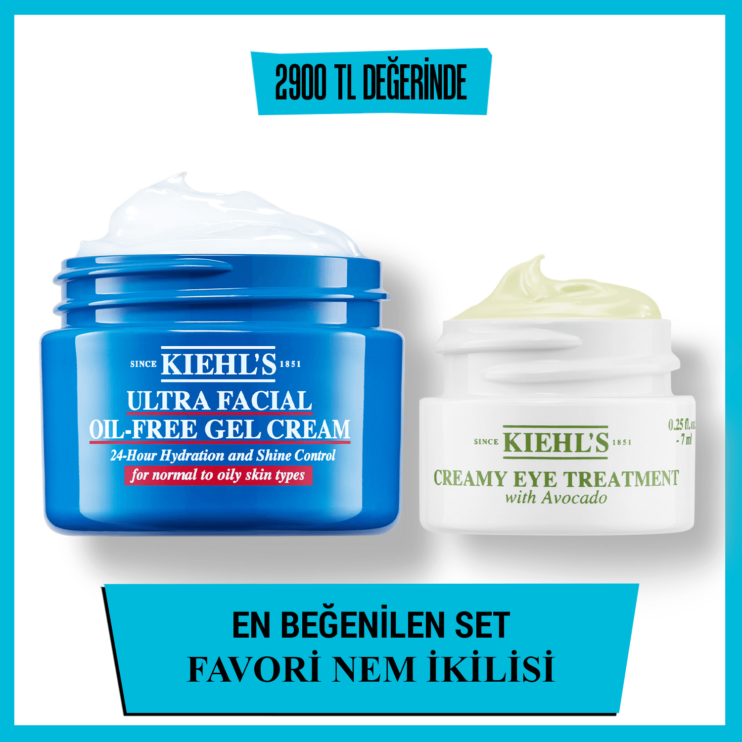 Ultra Facial Oil Free Cream ve Avokado Göz Kremi Nem İkilisi