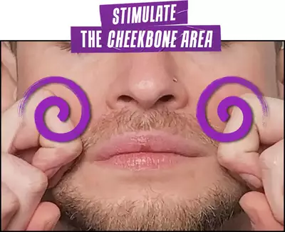 Stimulate the Cheekbone Area Massage Technique