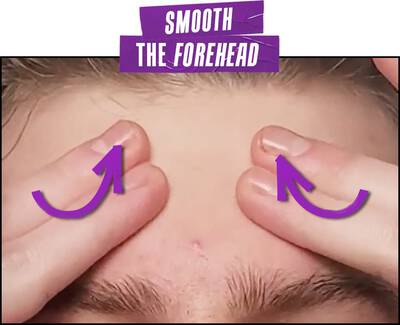 Smooth the Forehead Massage Technique