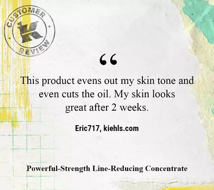 This product evens out my skin tone and even cuts the oil. My skin looks great after 2 weeks. —Eric717, kiehls.com