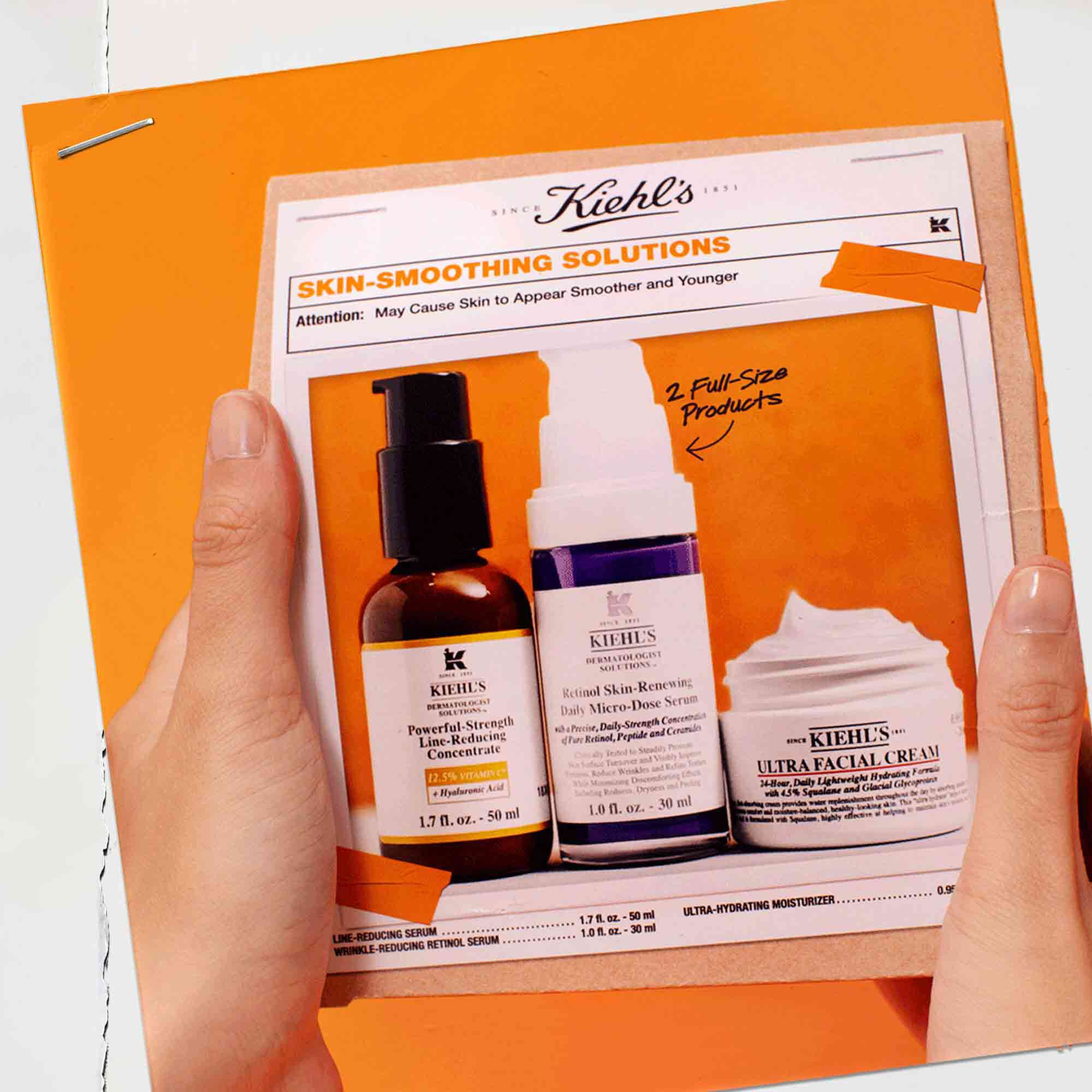 Video of Skin Smoothing Solutions Set Box with included formulas visible on pack​